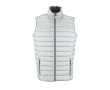 Gilet personnalisé à offrir aux clients couleur argenté brillant