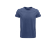 T-shirts durables avec logo à offrir couleur bleu jean