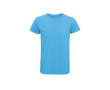 T-shirt éco pour cadeaux d'entreprise couleur cyan