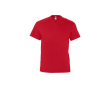 T-shirt promotionnel basique col V couleur rouge