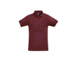 Polo floqué 100% coton pour marque couleur bordeaux