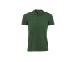 Polo floqué 100% coton pour marque couleur vert foncé