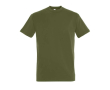 T-shirt basique à imprimer avec le logo couleur vert olive