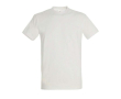 T-shirt basique à imprimer avec le logo couleur blanc cassé