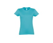 T-shirt femme personnalisé pour marque couleur bleu ciel