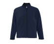 Veste soft Shell floquée avec logo couleur bleu ultramarine