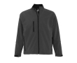 Veste soft Shell floquée avec logo couleur gris foncé