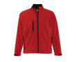 Veste soft Shell floquée avec logo couleur rouge