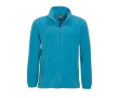 Vestes polaires personnalisables avec logo couleur cyan