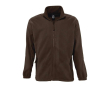 Vestes polaires personnalisables avec logo couleur marron foncé