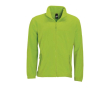 Vestes polaires personnalisables avec logo couleur vert lime