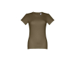 T-shirt blanc classique à col rond 190 g/m2 couleur vert militaire