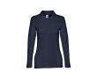 Polo imprimé avec manches longues 210 g/m2 couleur bleu