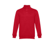 Pulls avec fermeture éclair 1/4 320 g/m² couleur rouge