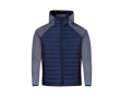 Veste unisexe respirante, softshell en polyester MKT Kimpal couleur bleu marine