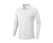 Polo en coton homme à manches longues 200 g/m2 Elevate Life couleur blanc