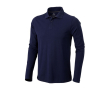 Polo en coton homme à manches longues 200 g/m2 Elevate Life couleur bleu marine