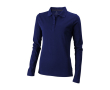 Polo en coton femme à manches longues 200 g/m2 Elevate Life couleur bleu ultramarine
