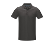 Polo en coton bio certifié GOT homme 180 g/m2 Elevate NXT couleur gris foncé