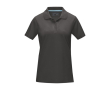 Polo piqué en coton bio GOTS femme 180 g/m2 Elevate NXT couleur gris foncé