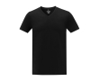 T-shirt col en V homme en coton 160 g/m2 Elevate Life couleur noir