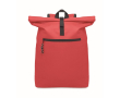 Sac à dos roll top pour ordinateur 15'' en polyester couleur rouge