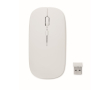 Souris sans fil en ABS avec batterie USB et câble inclus couleur blanc