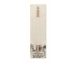 Crayon classique avec gomme présenté en papier ensemencé couleur blanc