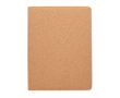 Conférencier A4 pliable en liège 30 pages rayées avec stylo couleur beige