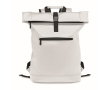 Sac à dos roll top ordinateur 15'' cuir synthétique souple couleur blanc