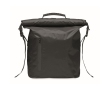Sac à dos roll top étanche 30L en polyester avec zip frontal couleur noir