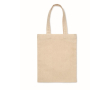 Petit sac cadeau en coton à anses courtes colorées 140 g/m² couleur beige
