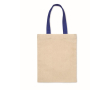 Petit sac cadeau en coton à anses courtes colorées 140 g/m² couleur bleu roi