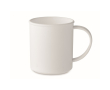 Mug vintage en plastique recyclé d'une capacité de 300 ml couleur blanc