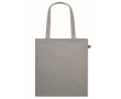 Tote bag en coton à longues anses Fairtrade 140 g/m² couleur gris