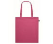 Tote bag en coton à longues anses Fairtrade 140 g/m² couleur fuchsia