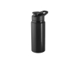 Bouteille de sport en alu recyclé avec fermeture 660 ml couleur noir