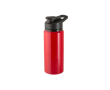 Bouteille de sport en alu recyclé avec fermeture 660 ml couleur rouge