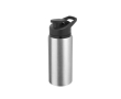Bouteille de sport en alu recyclé avec fermeture 660 ml couleur argenté mat