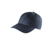 Casquette en coton recyclé à 6 panneaux et boucle ajustable couleur bleu