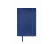 Carnet A5 en PU recyclé avec ruban marque-page et pochette couleur bleu
