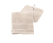 Serviette de golf avec manche en métal couleur beige