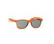 Lunettes de soleil publicitaire recyclée couleur orange transparent