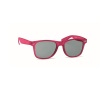 Lunettes de soleil publicitaire recyclée couleur fuchsia transparent