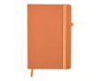 Carnet de notes avec papier recyclé couleur orange