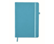 Carnet de notes avec papier recyclé couleur turquoise