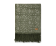 Couverture à motifs géométriques 130 x 170cm couleur vert