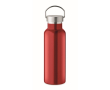 Gourde étanche en acier recyclé avec bouchon et poignée 500ml couleur rouge