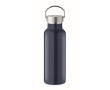 Gourde étanche en acier recyclé avec bouchon et poignée 500ml couleur bleu marine
