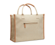 Grand sac de bureau en toile recyclée avec compartiment PC couleur ivoire